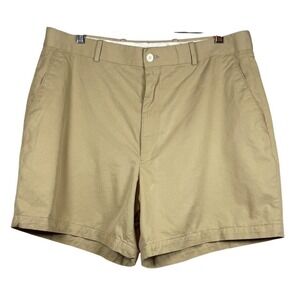Vintage Fairway & Greene Women's Flat Front Chino Golf Shorts, Khaki, Size W35